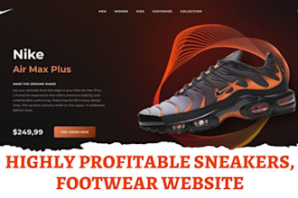 design sneakers website footwear website sneakers shopify store shoe website