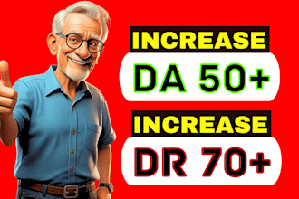 increase domain authority moz da ahrefs dr 70