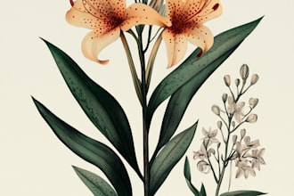draw watercolor flowers and botanical illustrations