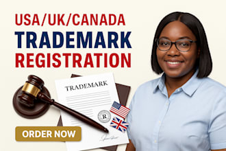 be your licensed patent, USA, canada, uk trademark registration attorney, uspto