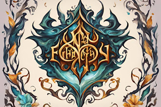hand paint fantasy logo