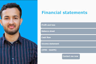 create profit and loss and financial statements for you and make income charts
