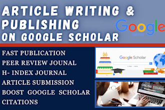 write and publish backdated article on peer review journal on google scholar