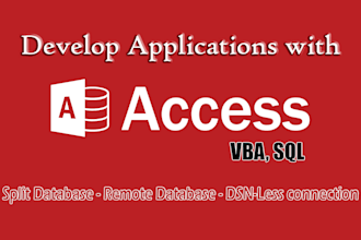 design and develop ms access database applications