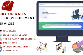 create custom web application using ruby on rails