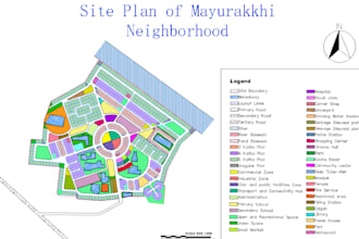 create layout plan for neighborhood and housing society