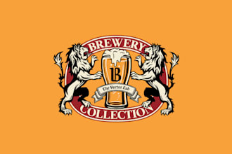 design high quality beer logo with free source file
