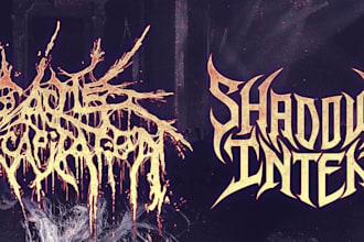 death metal logo, metalcore,deathcore, for band, brands, clothing