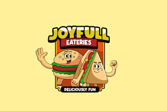make unique necessary sandwich cartoon logo