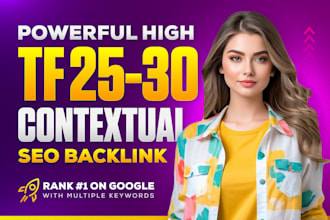 build high tf dofollow contextual SEO backlinks for pro link building