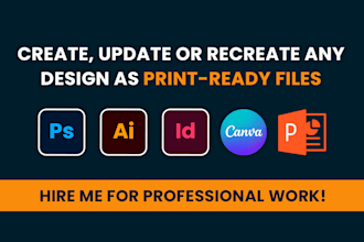 redesign recreate update edit flyer label brochure product packaging box design