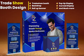 design trade show booth design backdrop exhibition trade show banner design