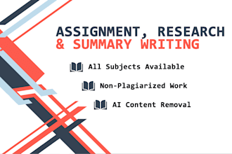 help research and complete your assignments