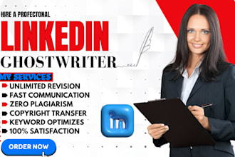 be your linkedin ghostwriter, daily post, b2b lead generation, and management