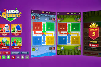 design professional game UI and assets for mobile game