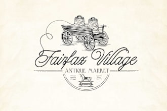 design fairfax village antique market logo