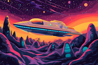 design unique sci fi character and sci fi art
