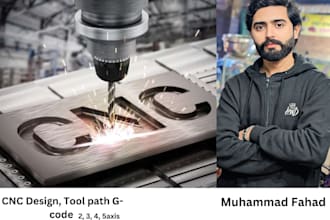 make expert cnc programming g code, tool paths, model in vcarve, aspire, artcam