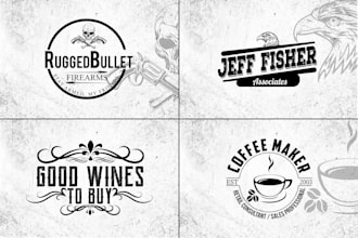 design vintage , retro , classic , hipster , outdoor or business logo