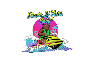 design jet ski bear on summer logo