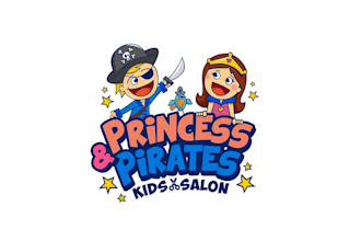 design kids barber shop and spa logo