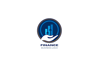 design financial, economic, banking,  accounting,  money and investment logo