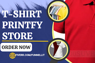 design fashion website luxury website print on demand tshirt printfy printiful