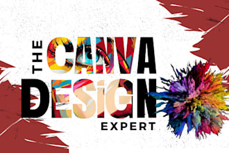 design stunning graphics, logo, and flyers as your canva expert
