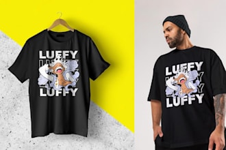 deliver anime tshirt design