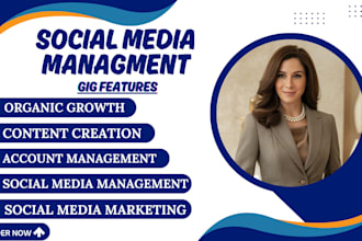 be your social media marketing manager, facebook, instagram, tiktok shop manager
