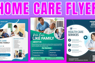 design medical, healthcare, home care ,business brochure or flyer