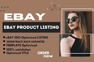 list products on ebay, optimize your ebay store, and manage your listings