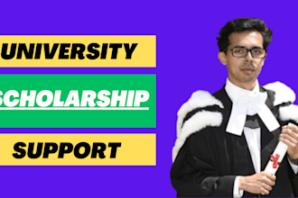 help you with your university scholarship application
