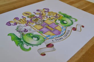 create a luxury heraldic coat of arms logo for your business