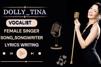 be your professional female soulful singer edm vocalist punk song and blues