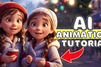 do 3d pixar style cartoon character, talking avatar, logo