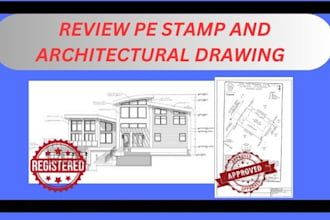 pe stamp, review and seal architectural drawings in USA for city permit approval