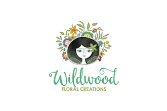 make stand out traditional folk romantic floral logo
