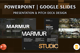 design stunning powerpoint or google slides presentations