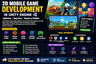 develop a professional 2d mobile game in unity
