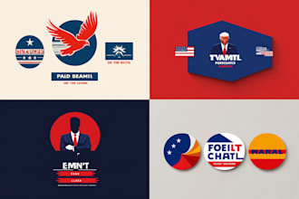 design minimalist political campaign logo