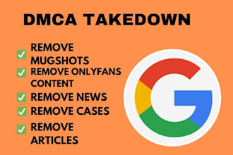 parmanently remove mugshots article,bad news,negative links,google search dmca