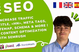 optimize your wordpress SEO with yoast or rank math