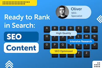 write SEO focused blog content ready to rank in search