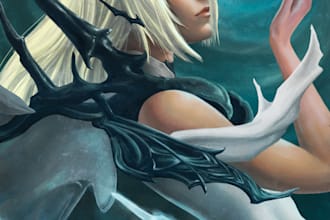 create a stylized artwork that blends realism and fantasy