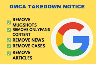 parmanently remove mugshots article,news,negative link,google search by dmca