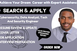search and apply for cybersecurity, data analyst, tech and security engineer job
