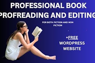 do grammar check, text editing  for your book or manuscript professionally