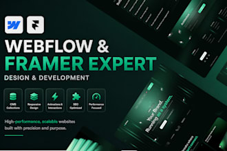 design high converting webflow and framer website
