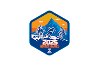 design a modern winter sports tournament logo